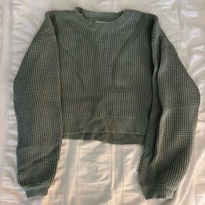 Cropped green Sweater from PacSun
